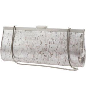 Banana Republic | Silver Cork Clutch